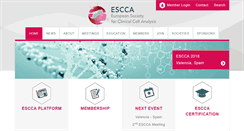 Desktop Screenshot of escca.eu