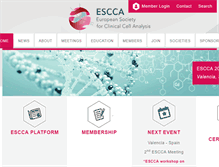 Tablet Screenshot of escca.eu